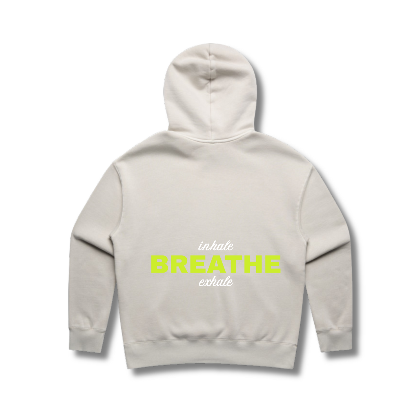 RELAXED GARMENT-DYED HOODIE (Inhale Breathe Exhale)