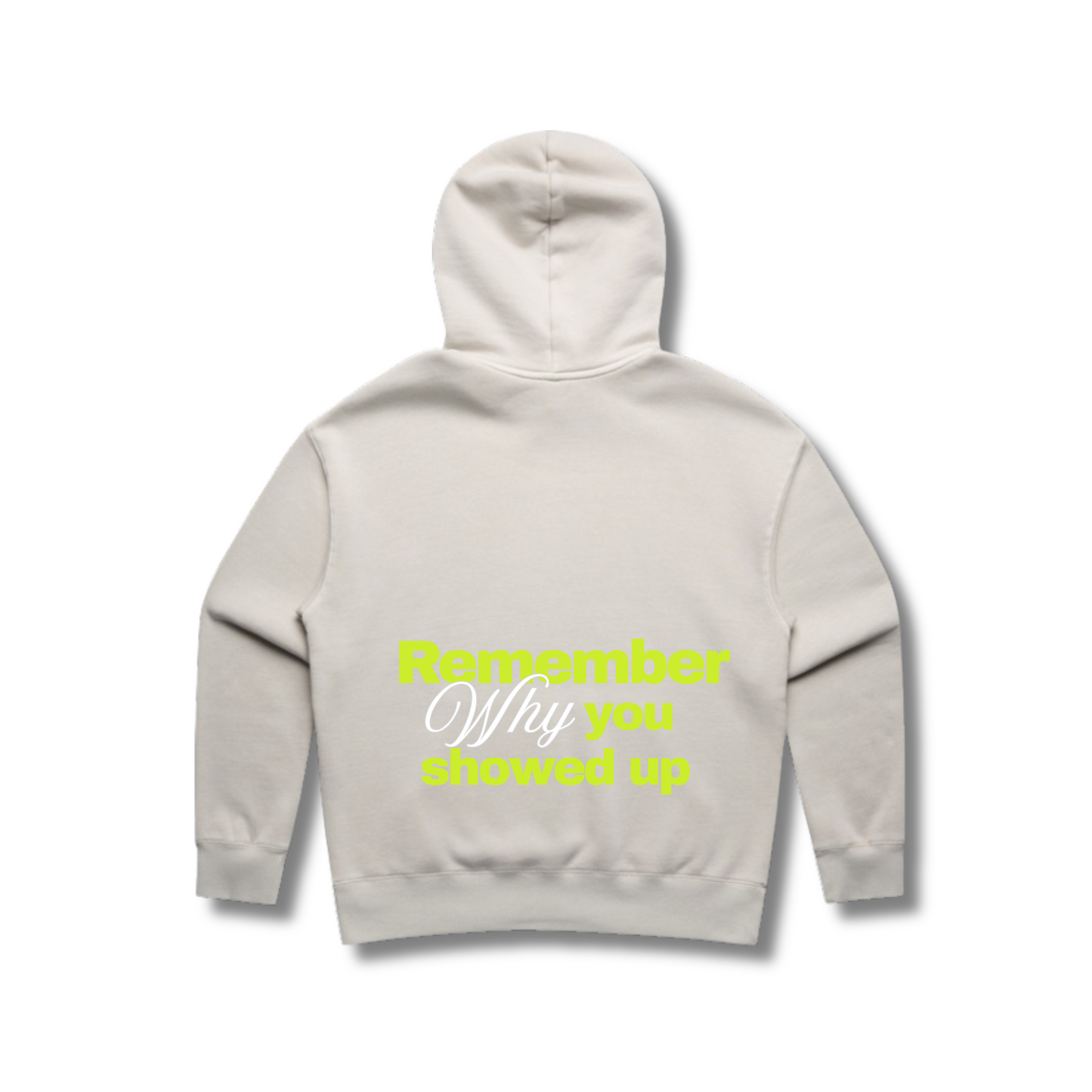 RELAXED GARMENT-DYED HOODIE (Remember Why You Showed Up)