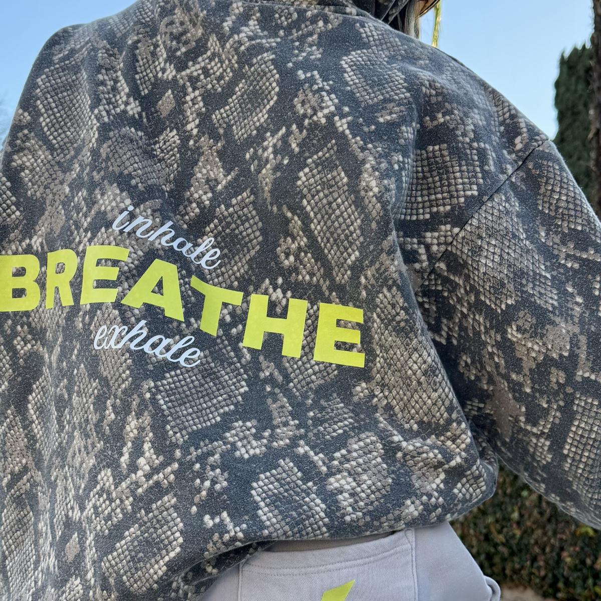 KK Vintage Rattlesnake Hoodie (Inhale Breathe Exhale)